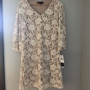 Perceptions Ivory Lace Dress NWT